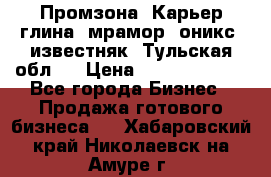 Промзона. Карьер глина, мрамор, оникс, известняк. Тульская обл.  › Цена ­ 250 000 000 - Все города Бизнес » Продажа готового бизнеса   . Хабаровский край,Николаевск-на-Амуре г.